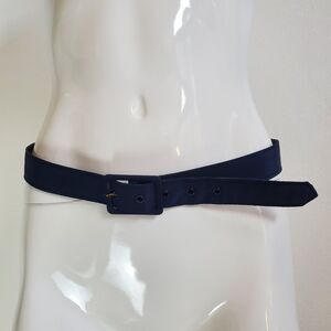 Vintage 80s Navy Cloth Belt